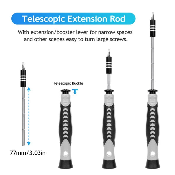 Precision Screwdriver Set, 130 in 1 Screwdriver Kit with 120 Screwdriver Bits...