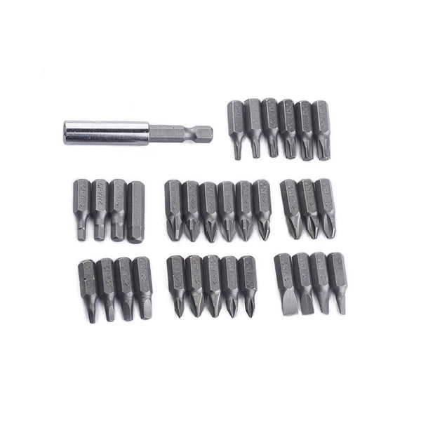33 Pcs Security Bit Set with Case Star Drive Screwdriver Electric Bits