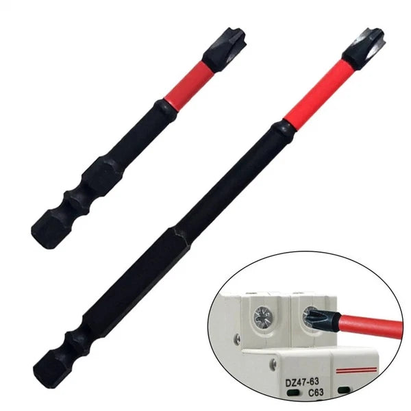5PCS FPH2 Impact Screwdriver Bit Set-S2 Steel 65mm &110mm Slotted Heads 2025 NEW