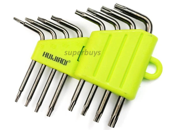 8pcs Set Security Torx Wrench Allen Key T5 T6 T7 T8 T9 T10 T15 T20 Tool Kit