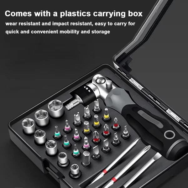 Ratchet Screwdriver Set Computer Repair Tools Box Multidirectional Repair Tools