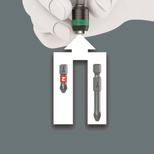 Wera 826 T Kraftform Kompakt Turbo 1 Screwdriver Set 19 Piece SAE 05057483001