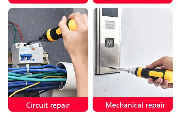 19-in-1 Ratchet Dual-purpose Screwdriver Set Cross Slotted Double-head Manual