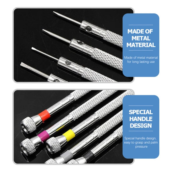 5PCS Precise Screwdrivers Watch Repair Tools Jewelry Screwdrivers Tools