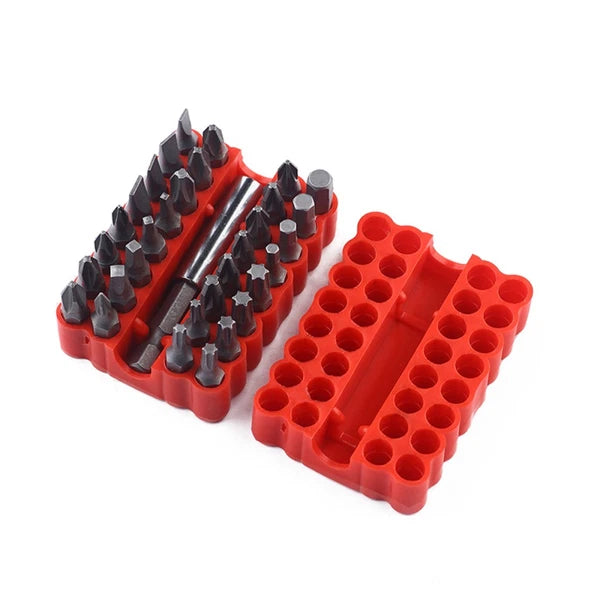 33 Pcs Security Bit Set with Case Star Drive Screwdriver Electric Bits