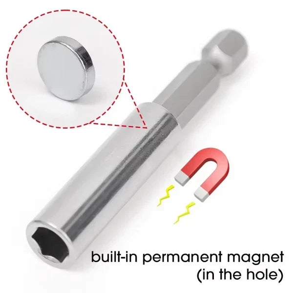 1/20X Magnetic Screwdriver Bit Holder Set Hex Shank Extension Carbon Steel Quick