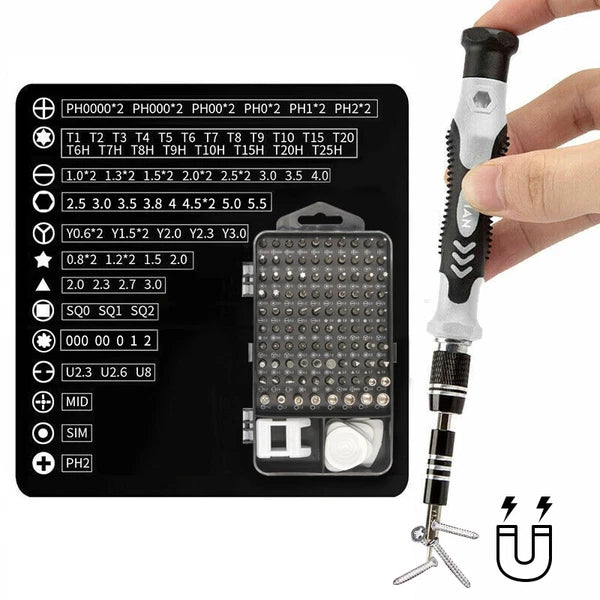 117 Pc Precision Screwdriver Set Tool Kit Torx For Laptop Watch Repair Tool Kit