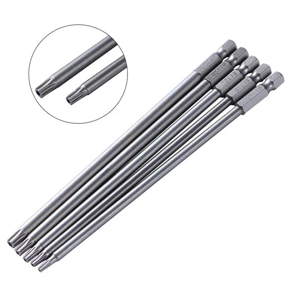 5 Pcs Batch Tool Impact Driver Drill Bits Torque Set Star Screwdriver