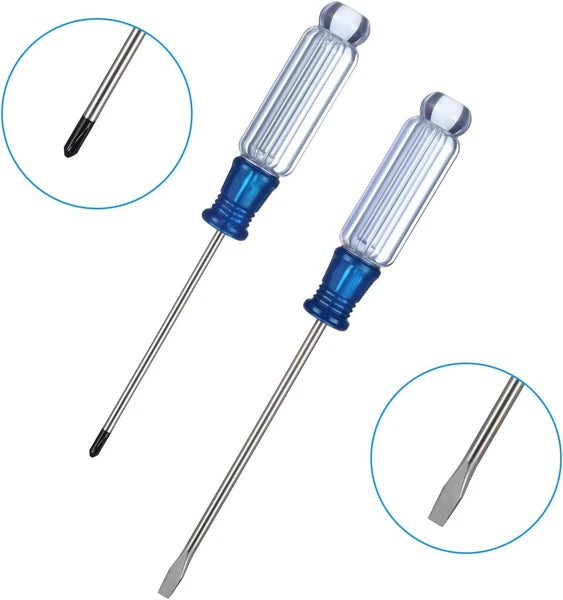 4PCS Small Screwdriver Tool Flat Head and Phillips, Small Screwdriver Set