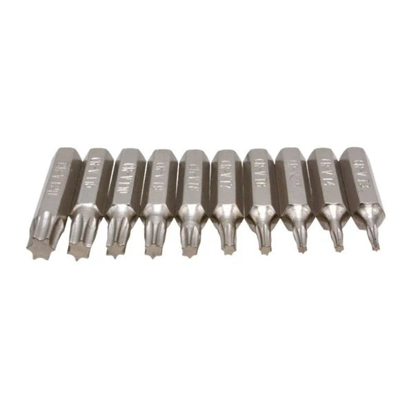 10PCS CR-V Torx Screwdriver Bits Set T3 T4 T5 T6 T7 T8 T9 T10 T15 T20 Mobile Bit