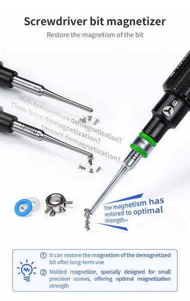Screwdriver Head With Magnetic Anti-Slip Silicone Ring Mobile Phone Repair