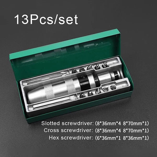 7/8/13Pcs/Impact Screwdriver Knockout Set Chrome Vanadium Steel Screwdriver