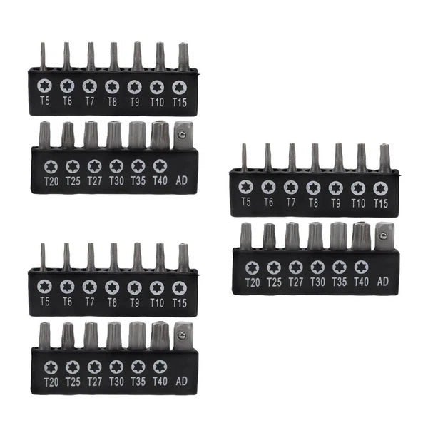 14 Pcs Screwdriver Set Tamper Resistant Fastener Bit Secure Star Bits