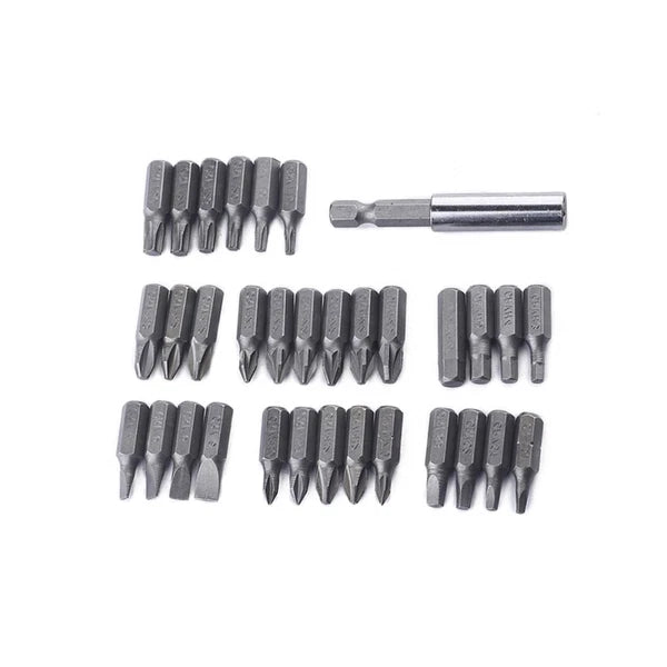33 Pcs Tamper Proof Star Bit Set Security Screwdriver Star-shaped