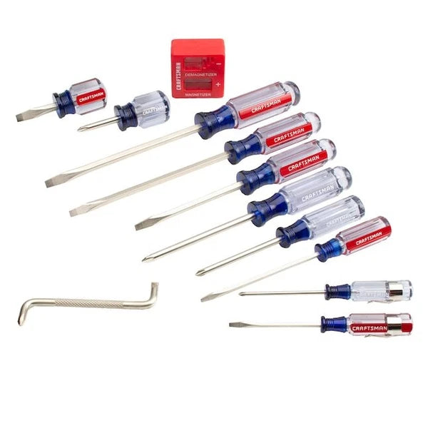 CRAFTSMAN 12 Piece Screwdriver Set durable corrosion resist comfort handle new