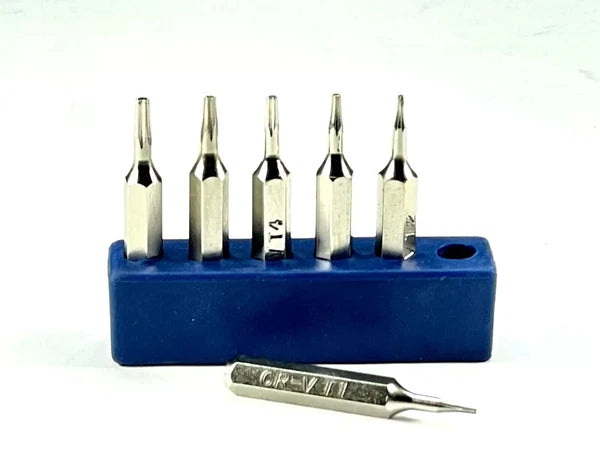 Micro Torx Driver Bits Set T1,T2,T3,T4,T5,TR6 (T6H Security) Torque Star Repair