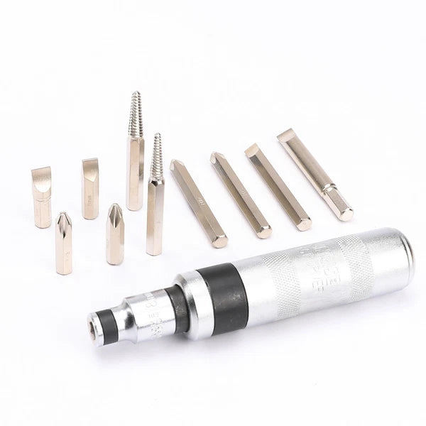 12Pcs Reversible Impact Driver Bits Screwdriver Set Hand Tool Socket Kit +Case