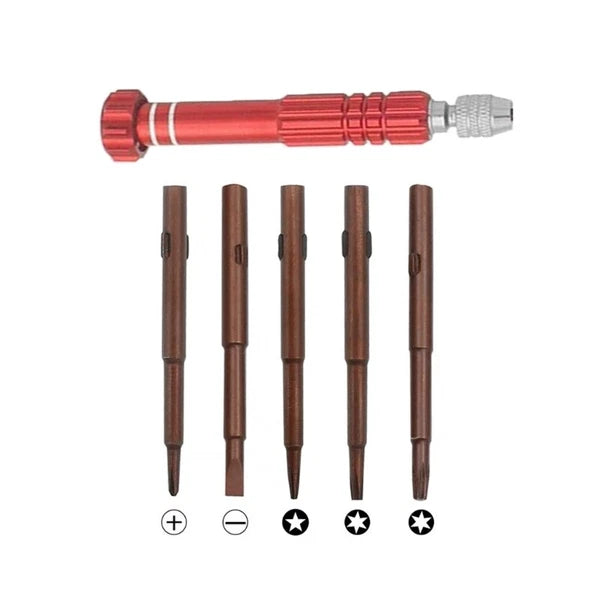 Miniature Precisions Screwdriver Set 5 in 1 Kit for Electronics Watches Glasses