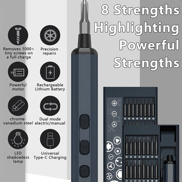 68 In 1 Cordless Electric Screwdriver Mini Power Precision Screwdriver Set Kits