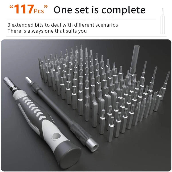 Precision Screwdriver Set, 130 in 1 Screwdriver Kit with 120 Screwdriver Bits...