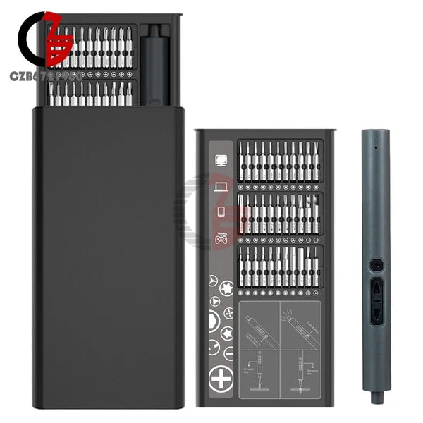 75in1 Mini Electric Screwdriver Magnetic Rechargeable Precision Screwdriver Set