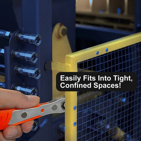 2×Ratcheting Right Angle Screwdriver Hex Drive 90 Degree Offset + 10PCS Bits Set