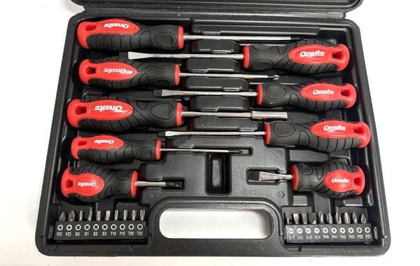 Onsite 9 Piece Screwdriver Set with 20 Bits