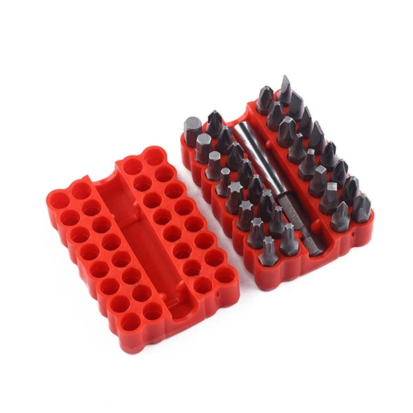 33 Pcs Tamper Proof Star Bit Set Security Screwdriver Star-shaped