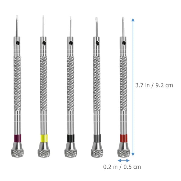 5PCS Precise Screwdrivers Watch Repair Tools Jewelry Screwdrivers Tools