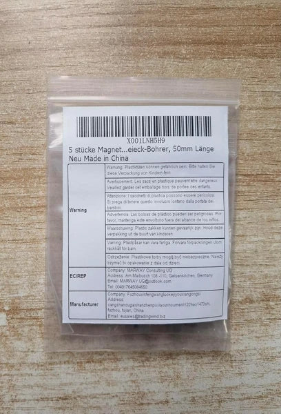 5 Pieces Magnetic Triangle Screwdriver Bits Set, 1/4 Inch Hex 1.8/2.0/2.3/2.7/3.