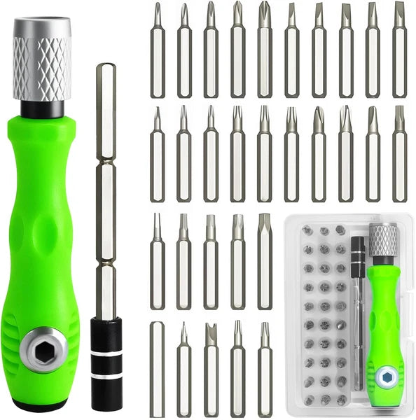 32-in-1 Zoikuloi Precision Screwdriver Set, Magnetic, for Glasses, Watches, Elec
