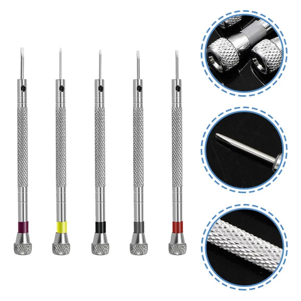 5PCS Precise Screwdrivers Watch Repair Tools Jewelry Screwdrivers Tools