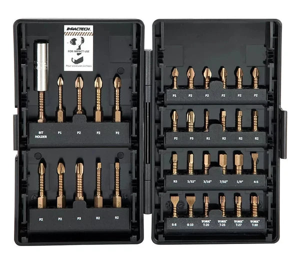 Vega 34Pc Impactech Driver Bit Set P34-1DB