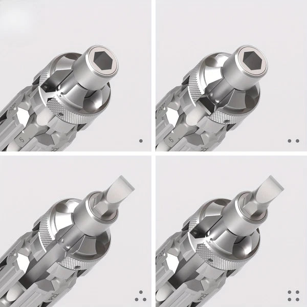 Multi-Function Screwdriver Set with Magnetic Hex Drill Bit Portable Repair Tool