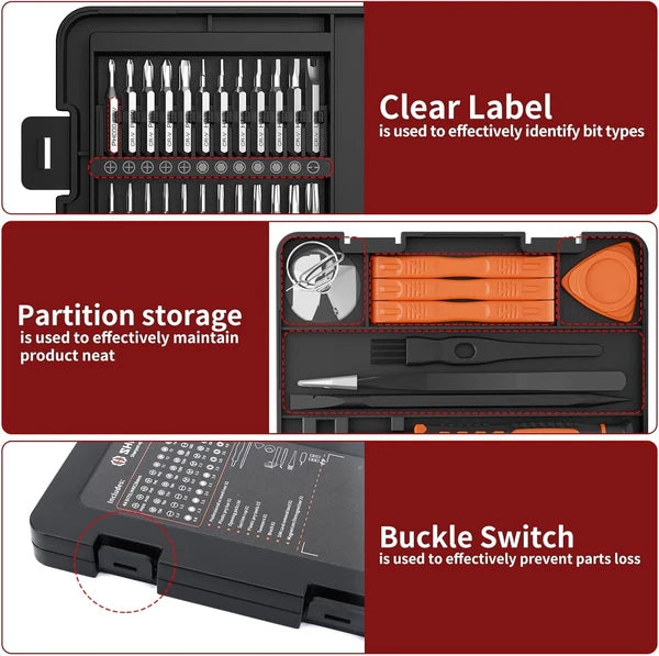 New Precision Screwdriver Kit 58 in 1 with 54 Bits Screwdriver Set Magnetic