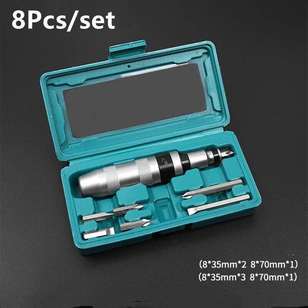 7/8/13Pcs/Impact Screwdriver Knockout Set Chrome Vanadium Steel Screwdriver