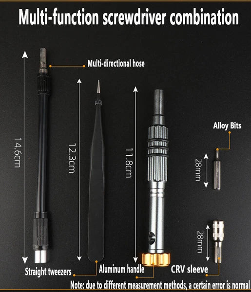 68-in-1 Orange Gray Box Chrome Vanadium Steel Screwdriver Set Precision