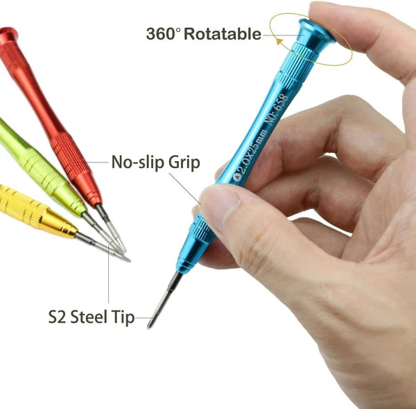 Pentalobe P2 Phillips PH000 Tri-wing Y000 Tri-Point P0.6 PH1.5 Y0.6 Screwdriver