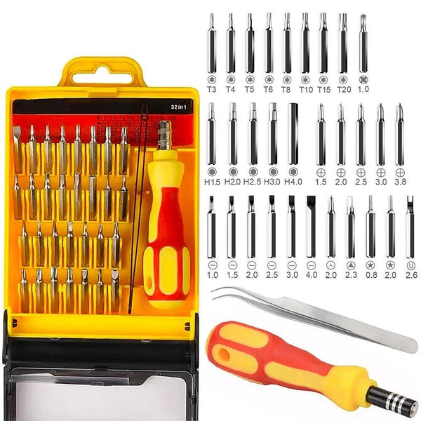 32in1 Small Magnetic Screwdriver Set Torx Driver Professional Repair Tool Kit US