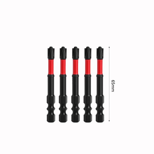 5PCS FPH2 Impact Screwdriver Bit Set-S2 Steel 65mm &110mm Slotted Heads 2025 NEW
