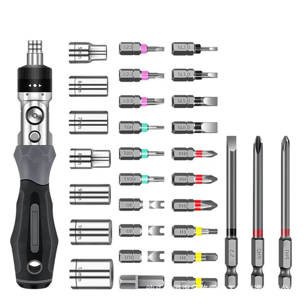 Ratchet Screwdriver Set Computer Repair Tools Box Multidirectional Repair Tools