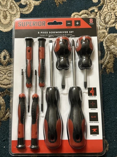Superior 8 Piece Screwdriver  Set