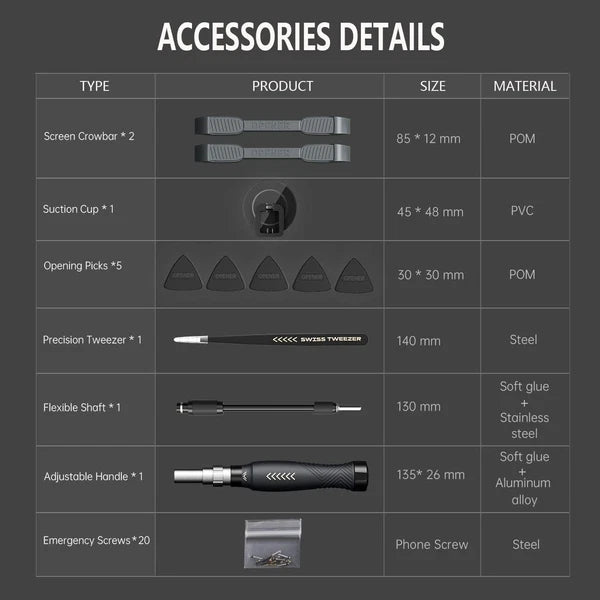 Professional Laptop and Mobile Repair Toolkit - 164pcs Precision Screwdrivers