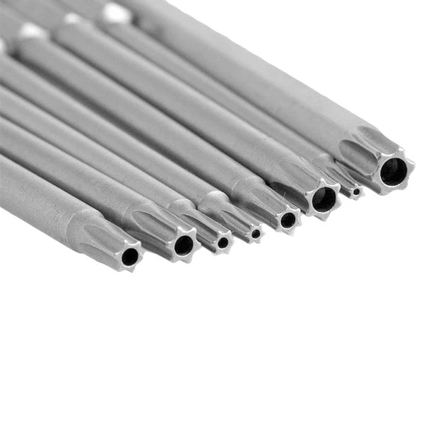 8pcs Torx Screwdriver Bit Set Hex Security Magnetic Head 100MM Extra Long IN USA