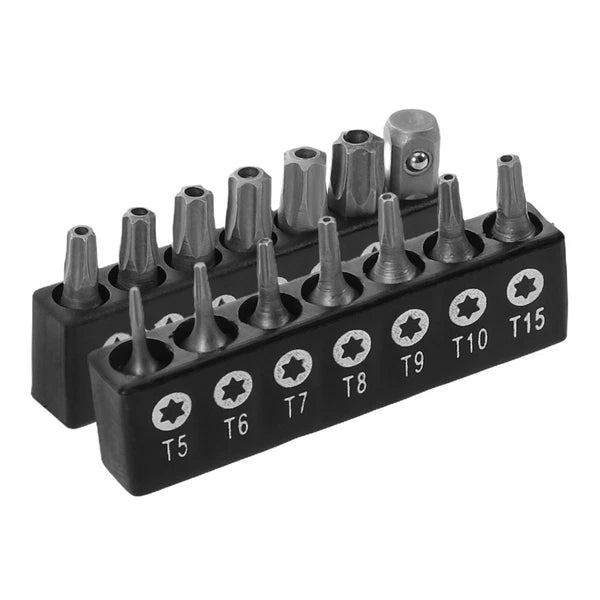 14 Pcs Screwdriver Set Tamper Resistant Fastener Bit Secure Star Bits