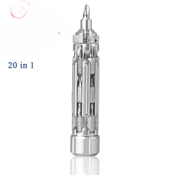 Multi-Function Screwdriver Set with Magnetic Hex Drill Bit Portable Repair Tool