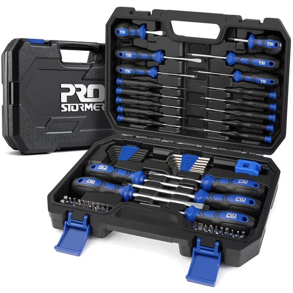 Screwdriver Set, 79-Piece Multi-Purpose Slotted/Phillips Screwdriver Kit