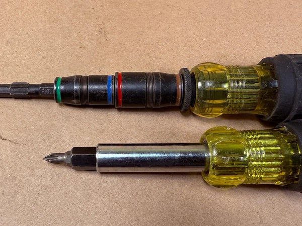 Used Klein Tools Multi Bit Screwdriver Nut Driver + Partial Flip Socket Set