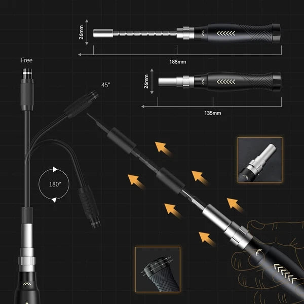 Professional Laptop and Mobile Repair Toolkit - 164pcs Precision Screwdrivers