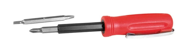 Performance Tool W3207 4-In-1 Pocket Screwdriver with Handy Clip (Pack of 15)